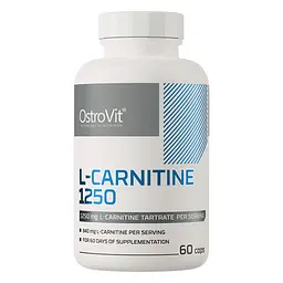 Жироспалювач OstroVit L-Carnitine 1250, 60 капсул