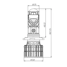 Світлодіодна лампа Decker GL-01 6K 9005 Decker (НФ-00003160) - мініатюра 3