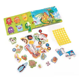 Гра розвиваюча з липучками Бізі бук. Для хлопчиків Vladi Toys VT1310-10 Різнокольоровий shop (4820234767144) - мініатюра 3