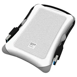 Зовнішня кишеня Silicon Power 2.5" Armor A30 White USB3.0 (SP000HSPHDA30S3W) - мініатюра 2