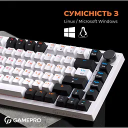Клавіатура GamePro Red з Hot-Swap RGB White дротова механічна (MK160W) - мініатюра 10