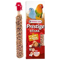 Ласощі для хвилястих папуг Versele-Laga Prestige Sticks Small Parrot Верселе-Лага горіхи та родзинки (2 шт) 60 г (223529)