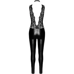 Комбінезон Noir Handmade F298 Libido Deep-V catsuit With collar and pearl chain - S - мініатюра 5