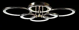 Люстра стельова LED Splendid Ray LT98120/2+2+2, 6 ламп, золото/білий, 84 см, сучасний стиль з димером - мініатюра 2