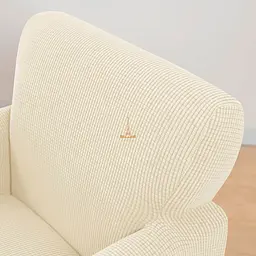Чохол Love You Corn Fleece на крісло айворі (82183) - мініатюра 3