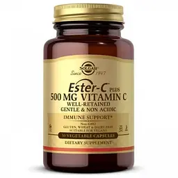 Витамин С Ester-C Plus Vitamin C 500 mg 50 капсул Solgar vit0006269