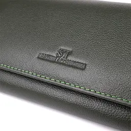 Горизонтальний гаманець у два складення з натуральної шкіри ST Leather 18,5х9,5х2,5 см acs0029644 - мініатюра 5