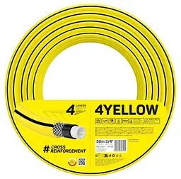 Шланг садовий 4YELLOW 3/4" 50м 4 шари до 20бар -10…+50°C Cellfast sad0001981