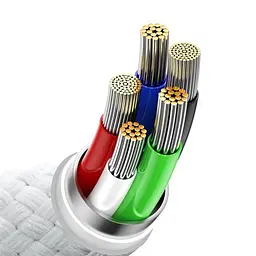 PD Кабель Baseus Glimmer Series Fast Charging Data Cable Type-C to iP 20W 1m білий CADH000002 - мініатюра 5