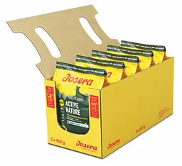 Упаковка сухого корму Josera Active Nature для дорослих собак з двома видами м'яса та травами 5 шт по 900 г (4032254745334)