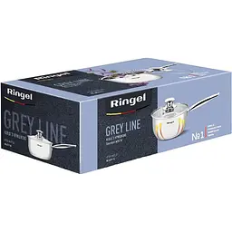 Ківш Ringel Grey line з кришкою 16 см 1.6 л (RG-4019-16) - мініатюра 6