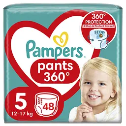 Подгузники-трусики Pampers Pants Junior одноразовые 5 (12-17 кг) 48 шт.