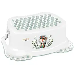 Сходинки дитячі антиковзкі у ванну Tega Baby Wild&Free Little Fox white green