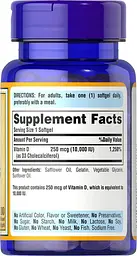 Вітамін D Vitamin D3 10,000 IU 100 рідких капсул Puritan's Pride vit0006417 - мініатюра 2