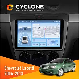 Штатна магнітола Chevrolet Lacetti 2004-2013 Cyclone C9-012 4x64, DSP, 4G Cyclone (НФ-00007817)
