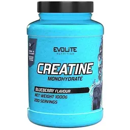 Креатин Evolite Nutrition Creatine Monohydrate 1 кг blueberry
