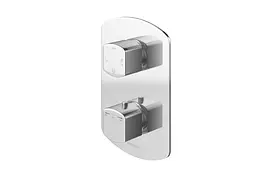 Душова система Kohlman Foxal 35 chrome з термостатом + BOX прихованого монтажу KPL-QW433FR35, Хром - мініатюра 3