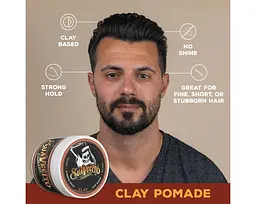 Матова глина для стилізації Suavecito Firme Clay Pomade 113 г - мініатюра 3