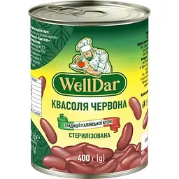 Квасоля червона WellDar італійська стерилізована 400 г