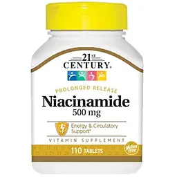 Вітаміни та мінерали 21st Century Niacinamide 500 mg, 110 таблеток