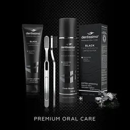 Зубна паста-гель Dentissimo Extra Whitening Black, відбілююча, 75 мл - мініатюра 2