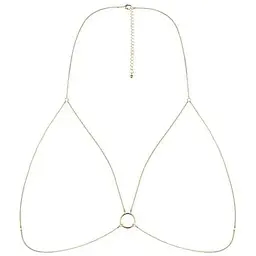 Ланцюжок портупея Bijoux Indiscrets Magnifique Bra Chain - Gold - мініатюра 2