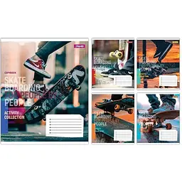 Зошит 1 Вересня A5 48 арк. клітинка 1В Skateboarding загальний (768177)