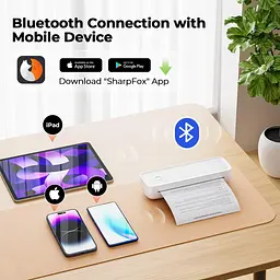 Портативний A4 Bluetooth термопринтер USB-C без чорнил для смартфонів та ПК - мініатюра 9