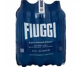 Fiuggi Sparkling, Упаковка 6 шт. х 1 л, Вода мінеральна олігомінеральна лікувальна, газована, ПЕТ - мініатюра 2