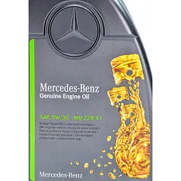 Моторне мастило Mercedes-Benz Synthetic MB 229.51 5W-30 1 л (A000989940211ALEE) - мініатюра 4