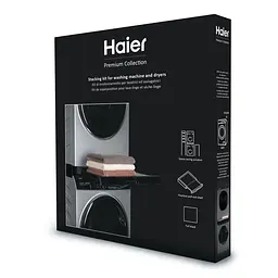 Haier Комплект монтажний для з'єднання пральної машини з сушильною машиною, 47-60см, чорний - мініатюра 4