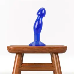Анальна пробка - Flawless Clear Prostate Plug 6.5" Blue - мініатюра 4