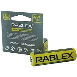 Літій-іонний акумулятор Rablex 18650 2200 mAh (Li-ion) 3.7 V Original - мініатюра 6