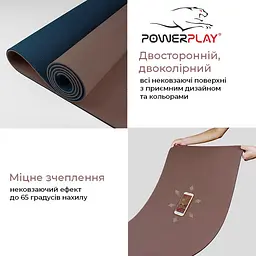 Килимок для йоги та фітнесу (PP-4150) PowerPlay 183х61х0,6 см fit0007490 - мініатюра 5