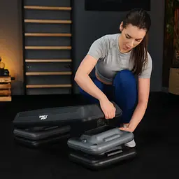 Степ платформа Trex Sport TX-038PAS до аеробіки 3-рівнева чорна - мініатюра 14