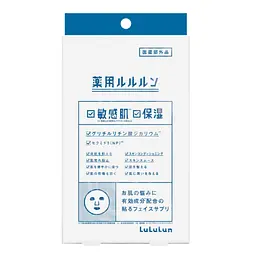 LULULUN Medicated Moisturizing Skin Conditioning Mask зволожуюча лікувальна маска для чутливої шкіри обличчя, 1 шт х 4 уп