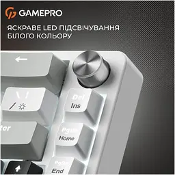 Клавіатура GamePro Genesis Silverlight MK116 USB UA Grey (MK116) - мініатюра 8