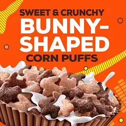 Сухий сніданок General Mills Reese's Puffs Bunnies Breakfast Cereal 557г - мініатюра 3