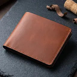 Надійний чоловічий шкіряний гаманець у два складання Україна Grande Pelle 16738 світло-коричневий - мініатюра 3