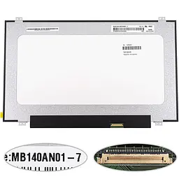 Матриця 14.0 MB140AN01-7 (1366*768 30pin(eDP) LED SLIM (вертикальні вушки) матова роз'єм праворуч знизу) для ноутбука