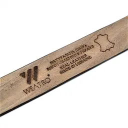 Чоловічий шкіряний ремінь Weatro 115-120 см acs0022031 - мініатюра 3