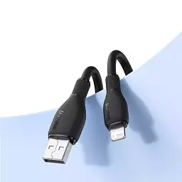 Кабель Baseus Pudding Series Fast Charging Cable USB to Lightning 2.4A 2m P10355700111-01 Black - мініатюра 3