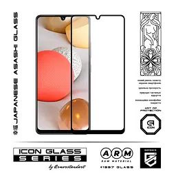 Захисне скло для Samsung Galaxy A42 (A425), Icon, 2.5D загартоване скло, повне проклеювання, глянсове, удароміцне, з олеофобним покриттям, сумісне з чохлами, міцність 9H, проста установка, ArmorStandart (ARM58275) - мініатюра 2