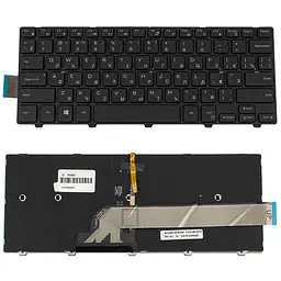 Клавіатура для ноутбука DELL (Vostro: 3458 3459 Latitude: 3450) rus чорний підсвічування клавіш