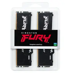 Модуль пам'яті для комп'ютера DDR5 32GB (2x16GB) 5600 MHz FURY Beast RGB Kingston Fury (ex.HyperX) (KF556C40BBAK2-32) - мініатюра 4