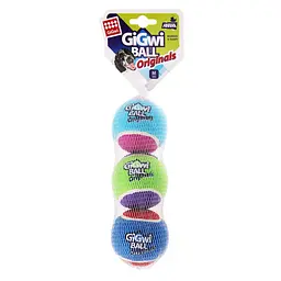 Іграшка для Собак Gigwi Ball Originals М'яч з пищалкою 3 шт 6 см