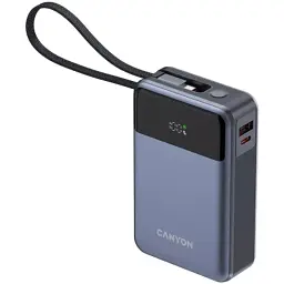 Батарея універсальна Canyon 20000mAh OnPower 600 PD/65W built-in cable Dark Grey (CNS-CPB600DG) - мініатюра 3