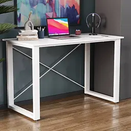 Письмовий стіл Ferrum-decor Драйв 750x1400x600 Білий метал ДСП Біле 16 мм (FRD-103143) - мініатюра 7