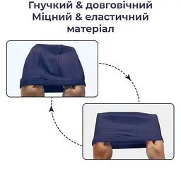 Шапочка для плавання універсальна "Fabric" Newt NE-SP-SW02B тканинна, синя - мініатюра 4