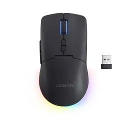 Миша бездротова Lenovo Legion M220, Black, Bluetooth / USB 2.4GHz / Type-C, оптична, 400 - 5000 dpi, RGB підсвічування, 7 кнопок, акумулятор (GY51U28359)